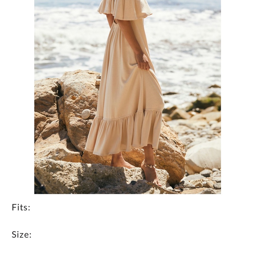 FREE PEOPLE NWT tan Maxi Dress MEDIUM